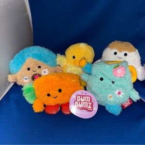 New! Spring Bum Bumz by Russ Plush Toy 2024 Lot Of 5 Total Carrot Chick Egg